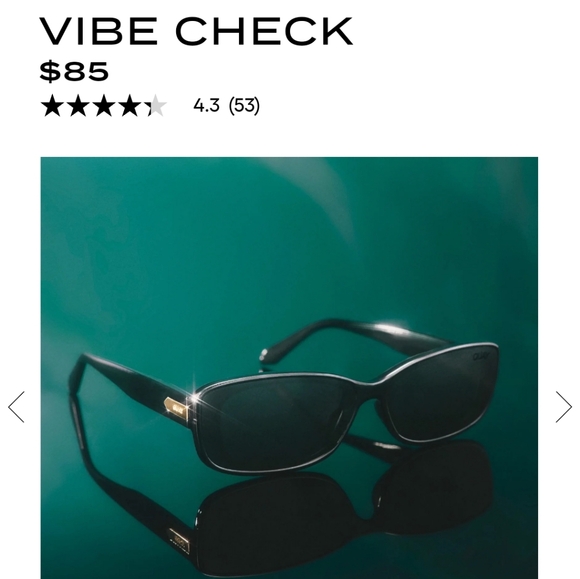 NWT Quay Australia Sunglasses Vibe Check Black Frame Black Polarized Lens - Picture 2 of 11